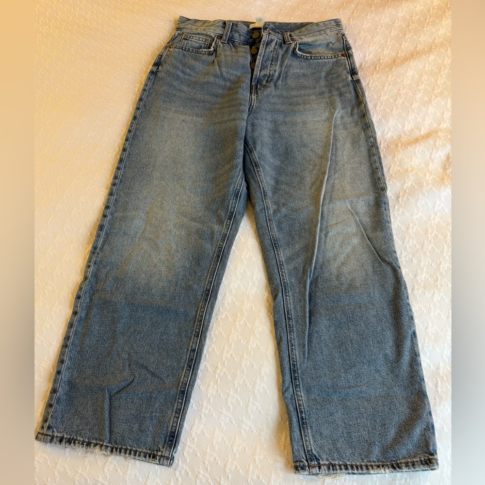H&M High Rise Jeans in Classic Blue